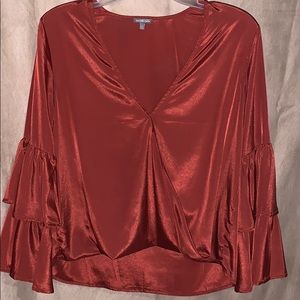 Burnt orange long sleeve shirt